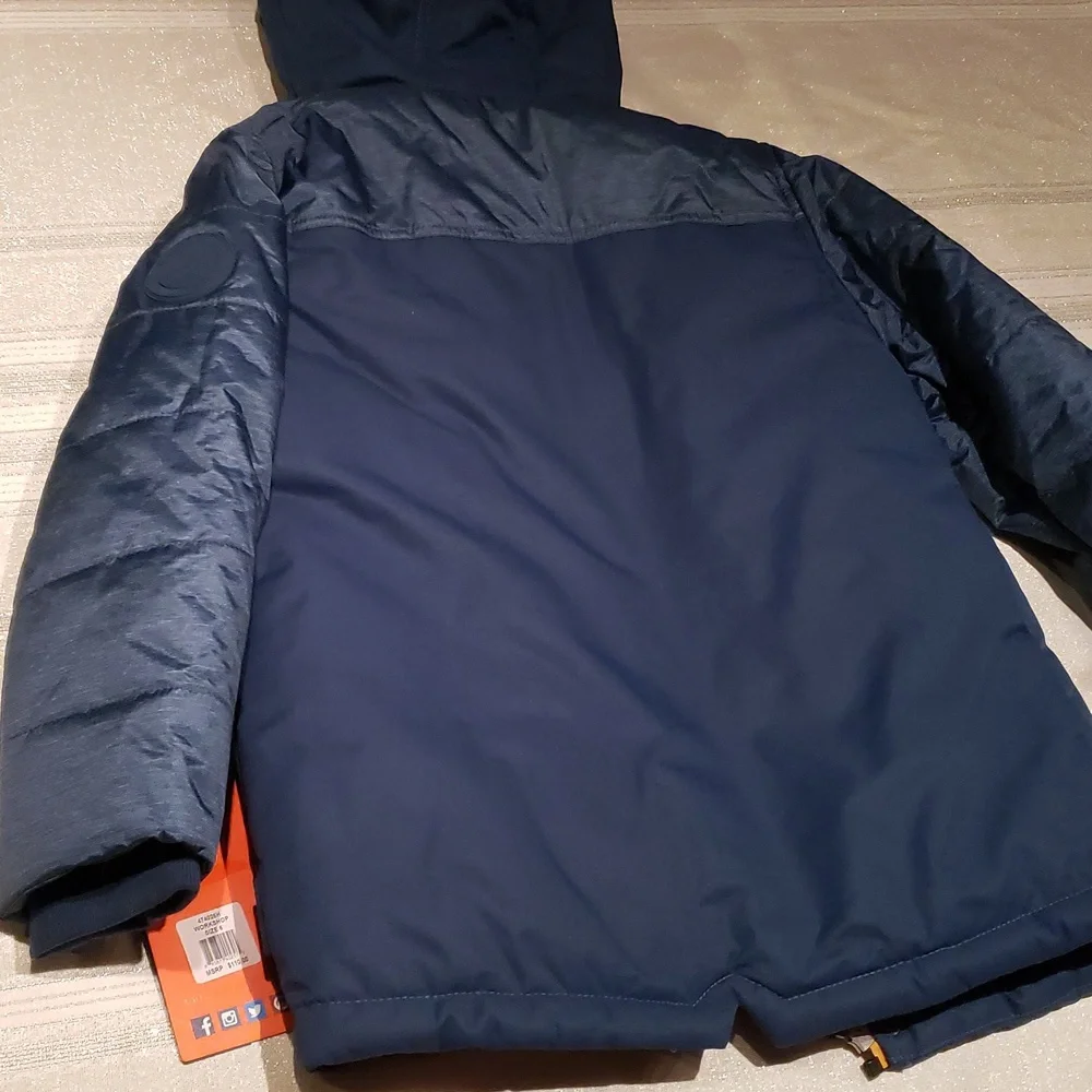 Hawke & Co. NEW Jacket Kids Reggie Hooded Tonal Vestee Parka (Little Boys)
